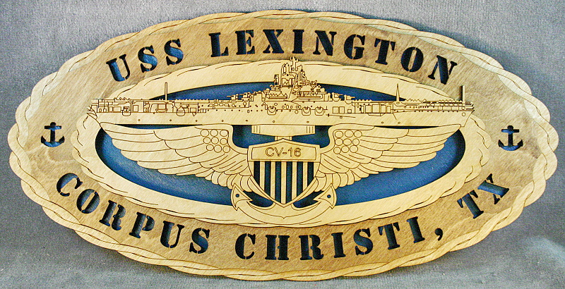 USS Lexington Flight Wings Wall Tribute
